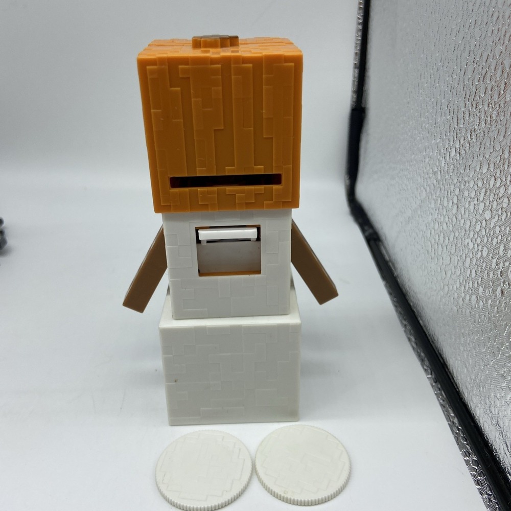 Minecraft Snow Golem Large Action Figure Mattel 2015 DNH19 Jack O'Lantern Works - Picture 4 of 6
